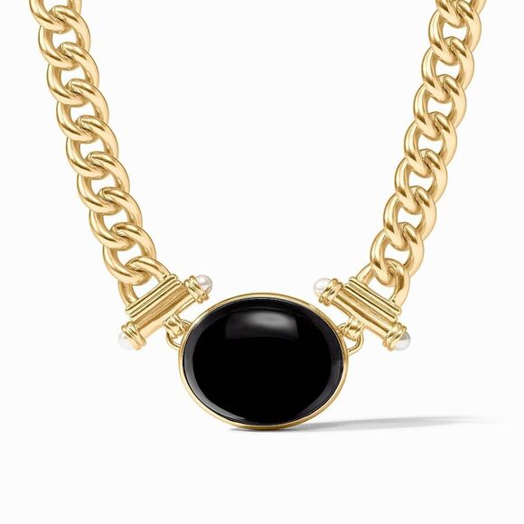 Brand new. $365 Julie Vos Dolce Statement Necklace black - Picture 1 of 9